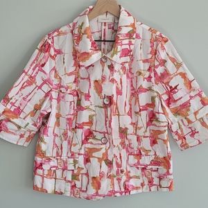 Chico's Floral Blazer Jacket